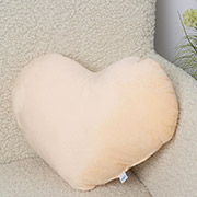 Подушка-серце декоративна велюрова Hearts ТЕП персиковий