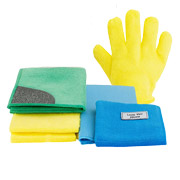 Набір серветок для прибирання мікрофібра з рукавичкою 6 шт Швидке прибирання пилу та блиск скла Love You LYH9025