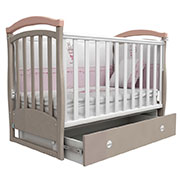 Дитяче ліжко Верес Соня ЛД6 капучино рожевий маятник + ящик