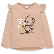 Лонгслів для дівчинки 0701381вед кулір Татошка бежевий