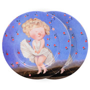 Набір тарілок фарфорових 2 предмети 19 см Мерилін Монро Lefard 924-500