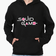 Худі чоловічий Гра в кальмари Squid Game MobiPrint 9225-3377 чорний