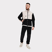 Костюм чоловічий флісовий German Volf 24011 бежево-чорний