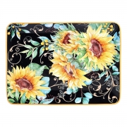 Блюдо прямокутне 43х30 см Букет соняшників Certified International 28173