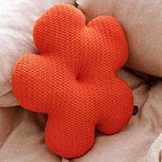 Подушка в'язана декоративна Квіточка 40см Прованс помаранчевий