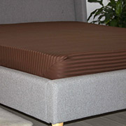 Простирадло на гумці Chocolate страйп-сатин ТЕП