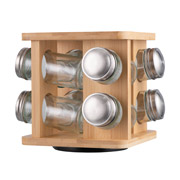 Набір ємностей для спецій на підставці 9 предметів Midori Ardesto AR1408B