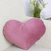 Подушка-серце декоративна велюрова Hearts ТЕП mesa rose