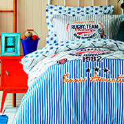 Постільна білизна ранфорс Karaca Challenge mavi блакитне