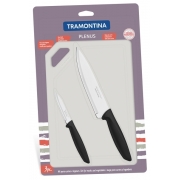 Набір ножів Plenus Black 3 предмета Tramontina 23498/014