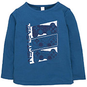 Лонгслів для хлопчика 0706365джо інтерлок Татошка синій