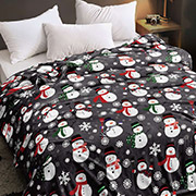 Плед Сніговички міні 503327 велсофт Selena