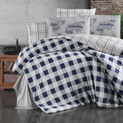 Постільна білизна Edmon navy blue ранфорс First choice