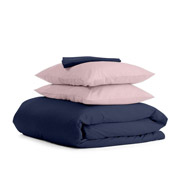 Комплект постільної білизни Cosas Сатин Синій КофеН