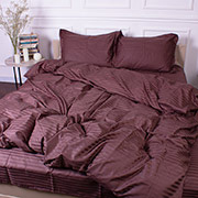 Підковдра 30-0006 Dark Brown сатин-страйп MirSon