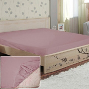 Простирадло на гумці Ярослав бязь 01 бежево-сливовий