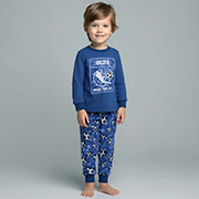 Піжама для хлопчика 0102302фут футер з підчосом Татошка синій