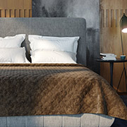 Покривало Ромб прямий Velour кавовий ТЕП