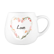 Чашка порцелянова 390 мл Love Ardesto AR3078