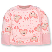 Сорочечка для дівчинки 0902253влю футер Татошка рожевий з принтом