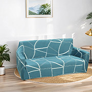 Трикотажний чохол на тримісний диван Love you 033