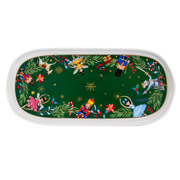 Блюдо порцелянове 25 см Green Christmas Lefard 922-075