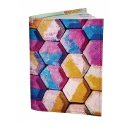 Обкладинка для паспорта Devays Maker плитка Холлі різнобарвна 01-0202-458