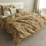 Комплект постільної білизни бязь Вензель кавовий Selena 100684