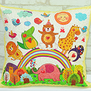 Подушка дитяча декоративна Loskutini Казкові тварини LK.4441