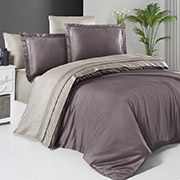 Постільна білизна Serenity Lilac & Beige Сатин-люкс First choice