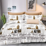 Постільна білизна 300463 Новини-2 сатин Selena