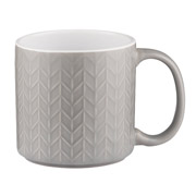 Чашка керамічна 360 мл Francesca Ardesto AR3482G світло-сіра