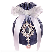 Елочный шар с брошкой Глэм 10см Lefard 085-301