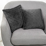 Подушка декоративна Велюр ТЕП 272 сіра