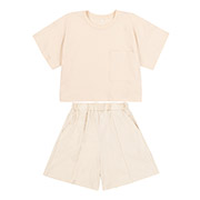 Костюм для дівчинки КС781 футболка та шорти Бембі 200-молочний