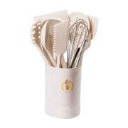 Набір кухонного приладдя з підставкою 12 шт TS Kitchen YRUR9 білий