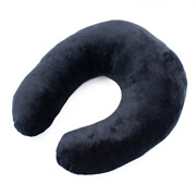 Подушка для подорожей полістирол Velvet Line Black Mirson чорна