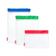 Набір з 3 сумок для зберігання продуктів із кольоровими затяжками Мій Дім CU6069