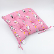 Подушка для стільця Бязь Принт 17-0528 Bunnies pink MirSon