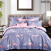 Комплект постельного белья Selena Фламинго дуэт 300320