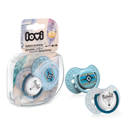 Пустушка силіконова динамічна LOVI 0-3 м-ців 2 шт. Indian summer блакитний