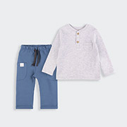 Костюм для хлопчика КС813 трикотаж-двунитка Бембі X80-сірий-синій