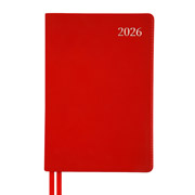 Щоденник датований інтегральний А5 368 стор Aldento Leo Planner 252671 червоний