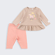 Костюм для дівчинки КС810 інтерлок Бембі GI0-бежевий-абрикосовий