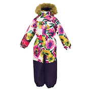 Зимовий термокомбінезон для дівчинки CHLOE 1 Huppa 36190130 з квітами