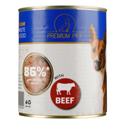 Паштет для дорослих собак з яловичиною 800 г Premium Pet 4820255192024