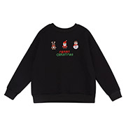 Джемпер ДЖ337 трикотаж Бембі Y06-чорний-вишивка