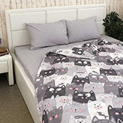 Підліткова постільна білизна Grey Cat бязь Руно