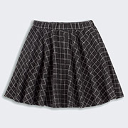 Спідниця ЮБ109 джерсі Бембі Y03-чорний-клітинка