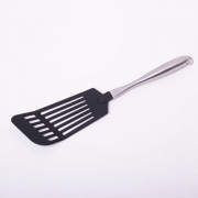 Лопатка з отвором Kamille 34см з нержавіючої сталі і пластика 5017